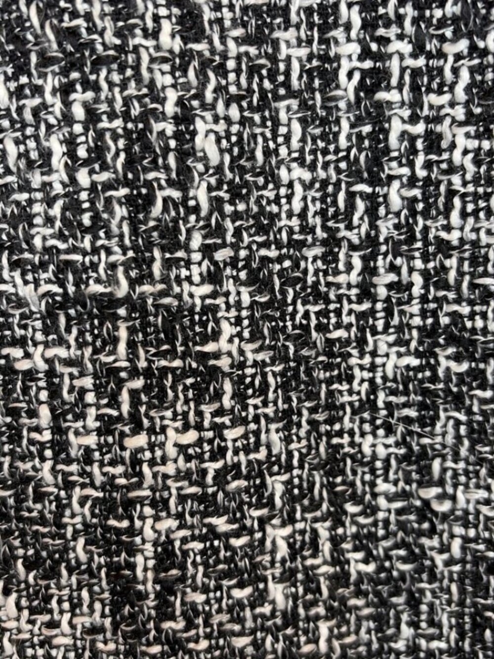 Abercrombie & Fitch Womens XS Tweed Woven Tee Top Black White Cropped Boxy Lined - Picture 10 of 14